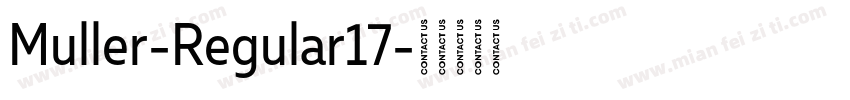 Muller-Regular17字体转换