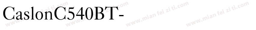 CaslonC540BT字体转换