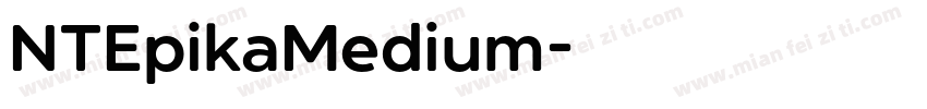 NTEpikaMedium字体转换