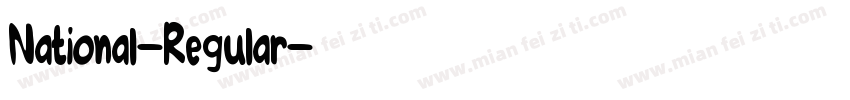 National-Regular字体转换