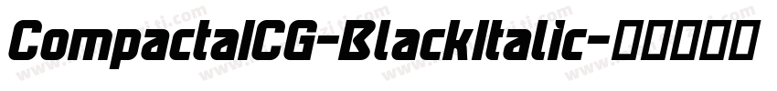 CompactaICG-BlackItalic字体转换