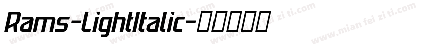Rams-LightItalic字体转换