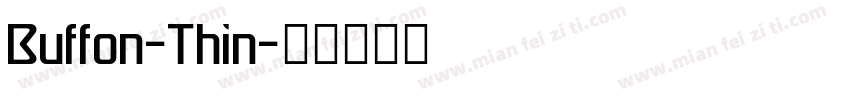 Buffon-Thin字体转换