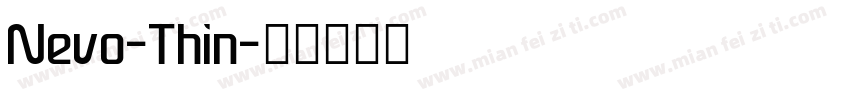 Nevo-Thin字体转换
