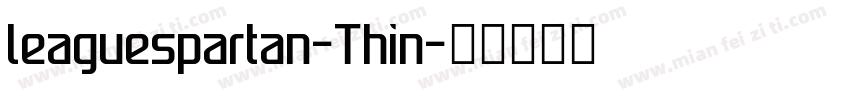 leaguespartan-Thin字体转换