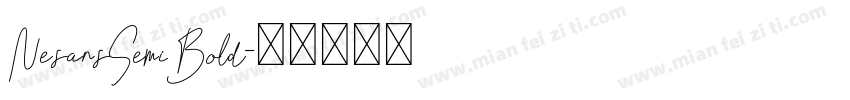 NesansSemiBold字体转换