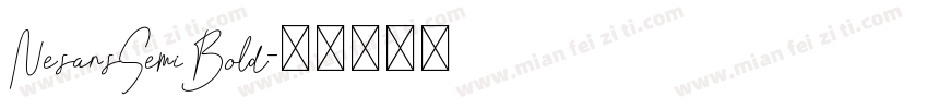 NesansSemiBold字体转换
