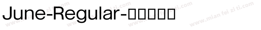 June-Regular字体转换