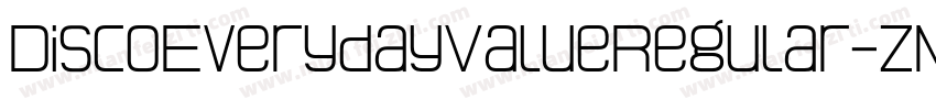 DiscoEverydayValueRegular-zMGG字体转换