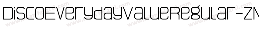 DiscoEverydayValueRegular-zMGG字体转换