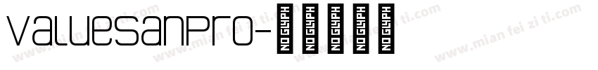 ValueSanPro字体转换