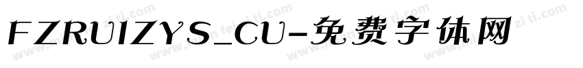 FZRUIZYS_CU字体转换