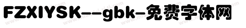 FZXIYSK--gbk字体转换
