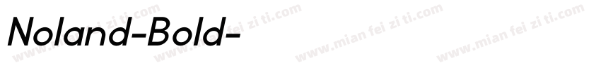 Noland-Bold字体转换