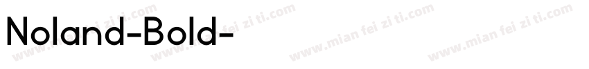 Noland-Bold字体转换