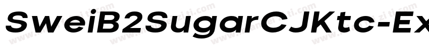 SweiB2SugarCJKtc-Ext字体转换