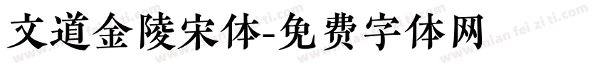 文道金陵宋体字体转换