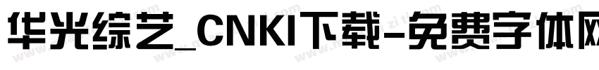 华光综艺_CNKI下载字体转换