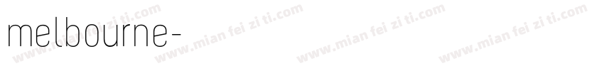 melbourne字体转换