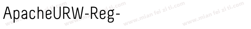 ApacheURW-Reg字体转换