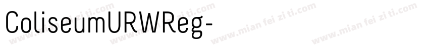 ColiseumURWReg字体转换