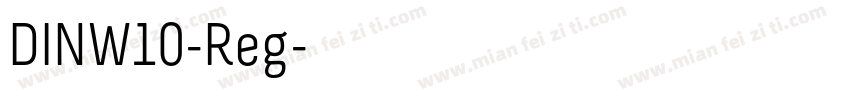 DINW10-Reg字体转换