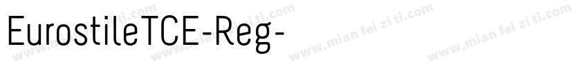 EurostileTCE-Reg字体转换