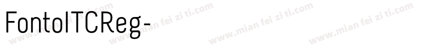 FontoITCReg字体转换