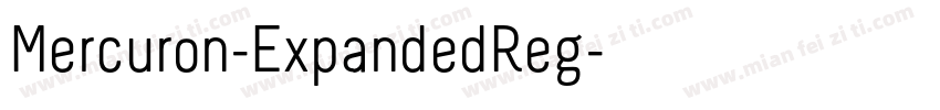 Mercuron-ExpandedReg字体转换