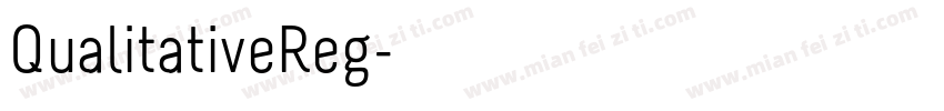 QualitativeReg字体转换