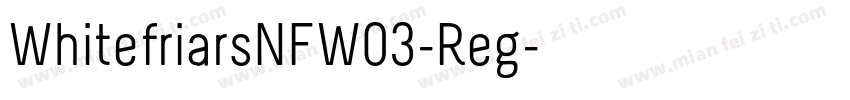 WhitefriarsNFW03-Reg字体转换