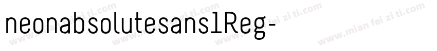 neonabsolutesans1Reg字体转换