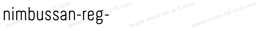 nimbussan-reg字体转换