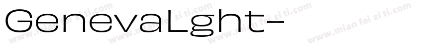 GenevaLght字体转换