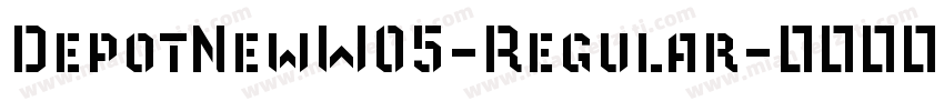DepotNewW05-Regular字体转换