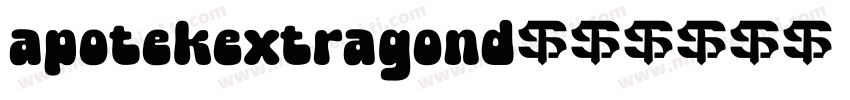 apotekextragond字体转换