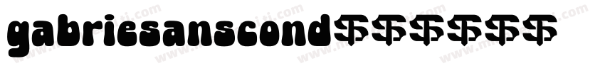 gabriesanscond字体转换