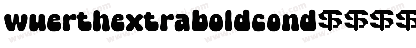 wuerthextraboldcond字体转换