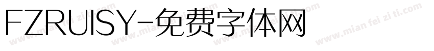 FZRUISY字体转换