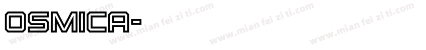 Osmica字体转换
