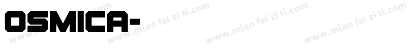Osmica字体转换