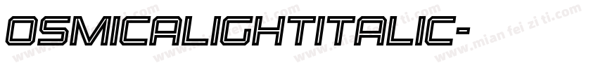 OsmicaLightItalic字体转换
