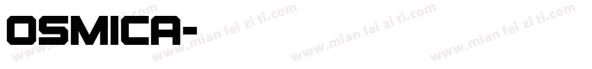 Osmica字体转换