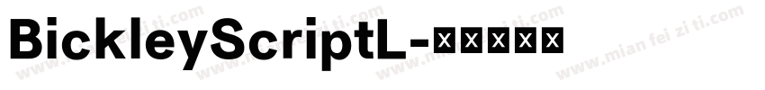 BickleyScriptL字体转换