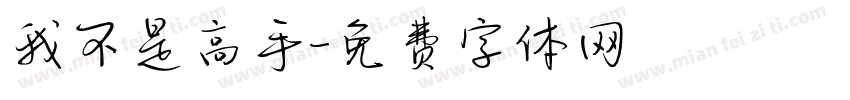 我不是高手字体转换