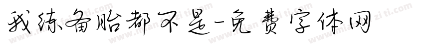 我练备胎都不是字体转换