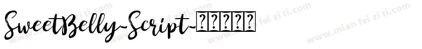 SweetBelly-Script字体转换