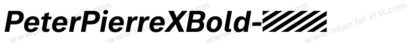 PeterPierreXBold字体转换