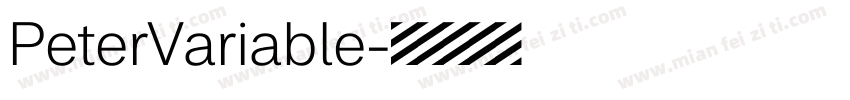 PeterVariable字体转换