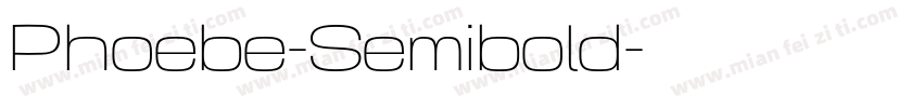 Phoebe-Semibold字体转换